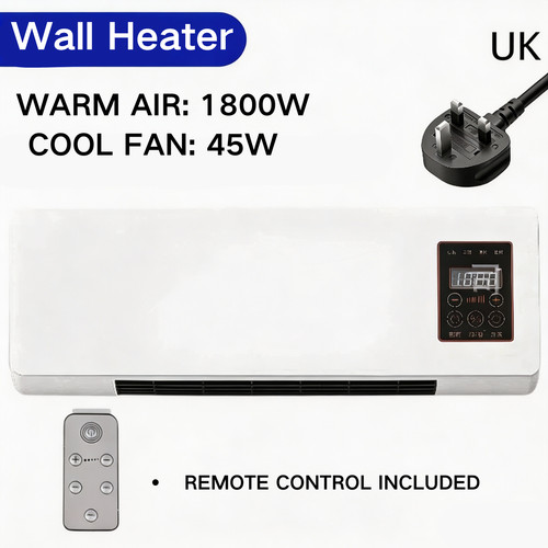 1800w electric fan heater wall - electric,