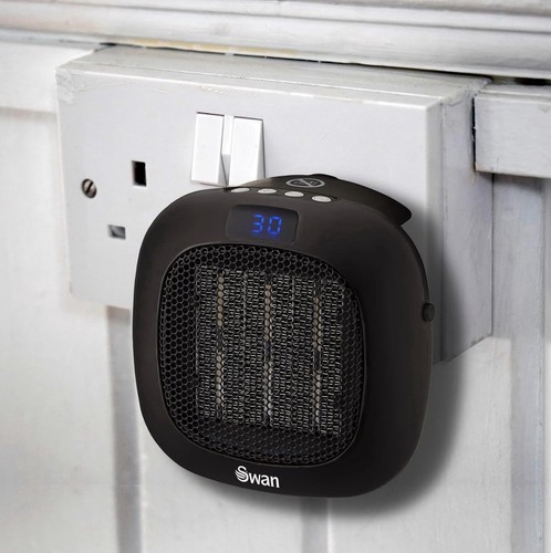 Swan plug fan heater 700w - fan,