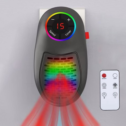 Portable electric wall heater - wall,