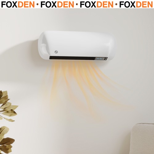 Wall mounted ceramic fan - mounted,