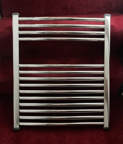 Chrome curved towel warmer - chrome,