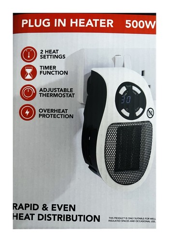 Plug wall heater portable - wall,