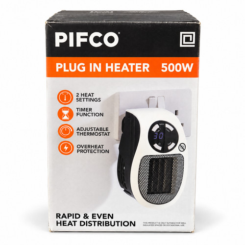 Plug wall heater - wall, compact